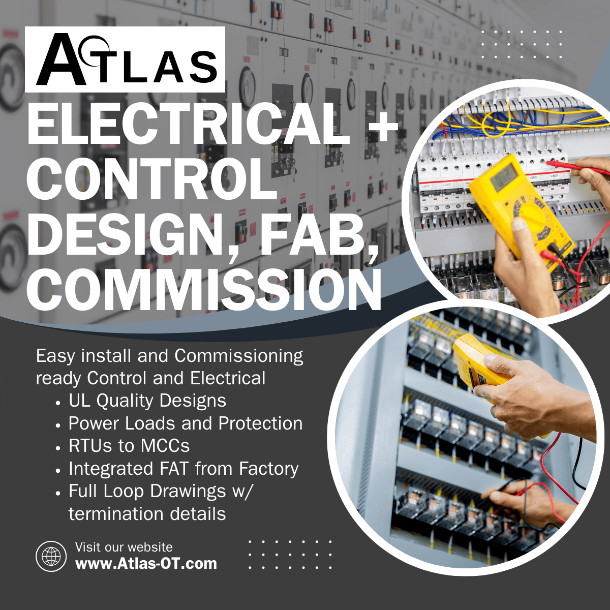 Atlas OT Electrical and Control Panel Design and Fabrication